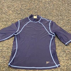 Speedo Blue Turtleneck Workout Top sz. L